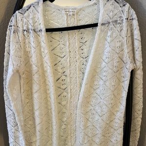 Light weight cream colored  cardigan